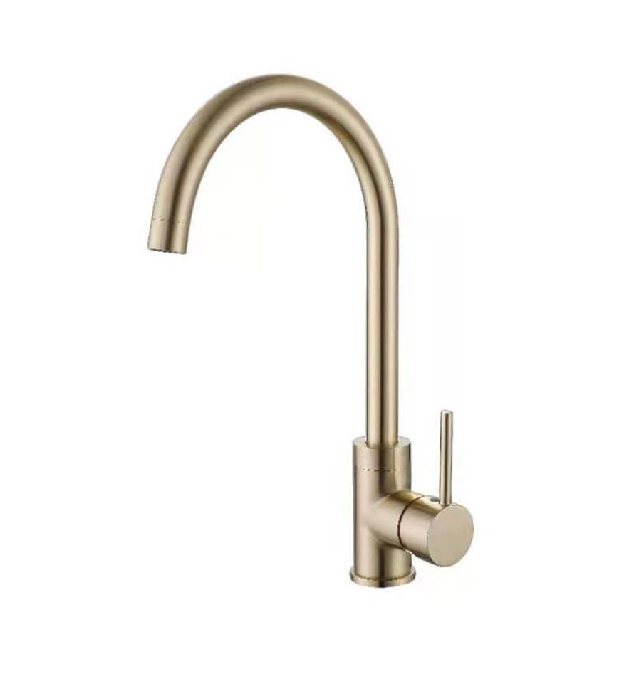 Kitchen faucet in Brushed Gold